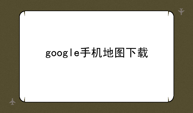 google手机地图下载