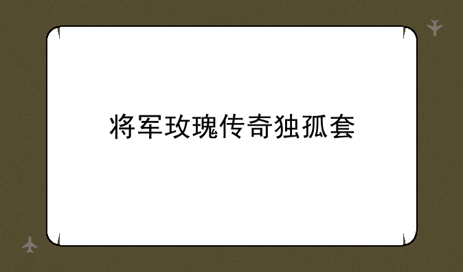 将军玫瑰传奇独孤套